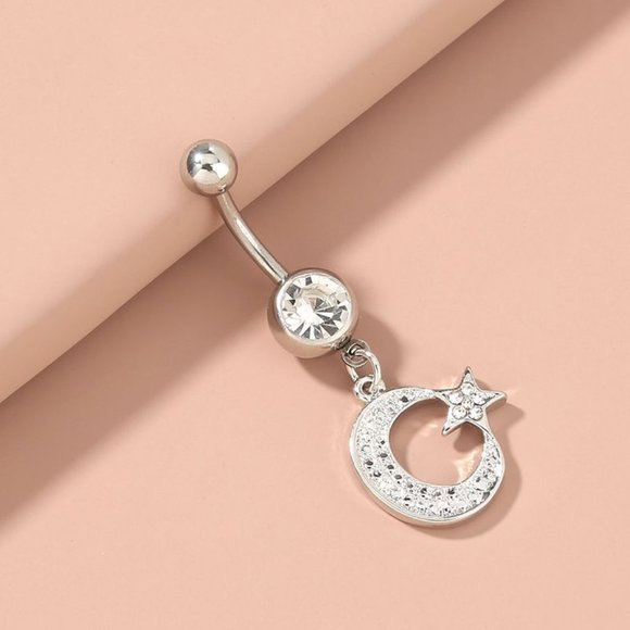 Jewelry - Moon and Star Belly Button Ring